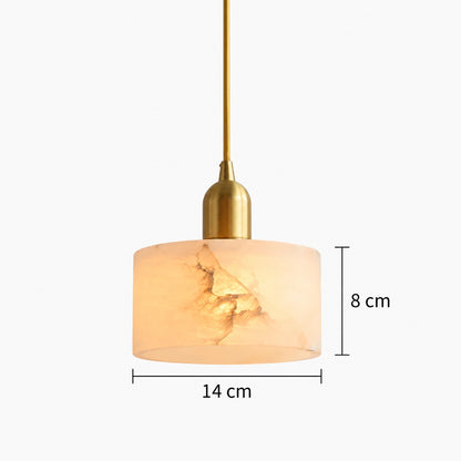 Stine - Hanglamp Albast Cilinder LED