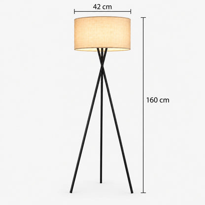 Trine - Scandinavische Driepoot Vloerlamp Stof