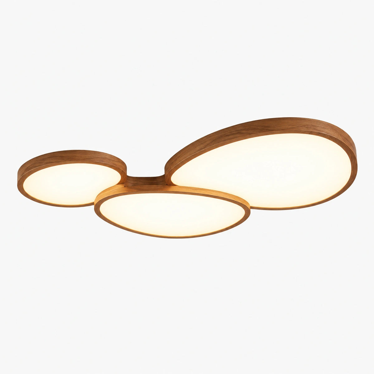 Unni - Platte Plafondlamp LED Hout Organisch