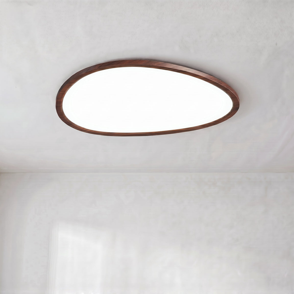 Unni - Platte Plafondlamp LED Hout Organisch