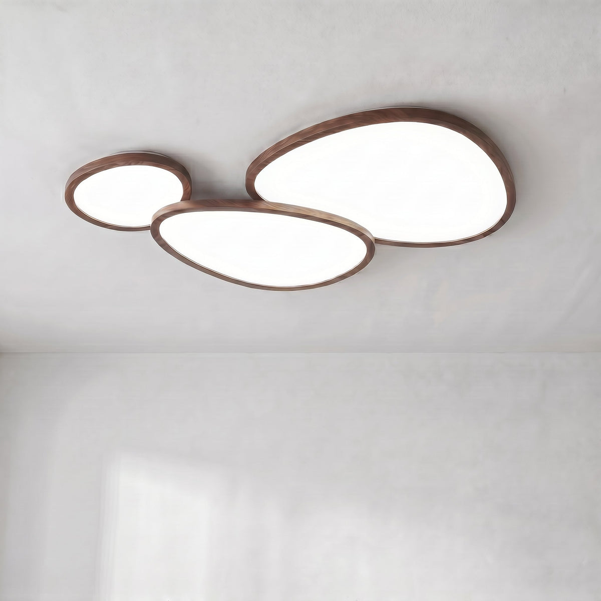 Unni - Platte Plafondlamp LED Hout Organisch