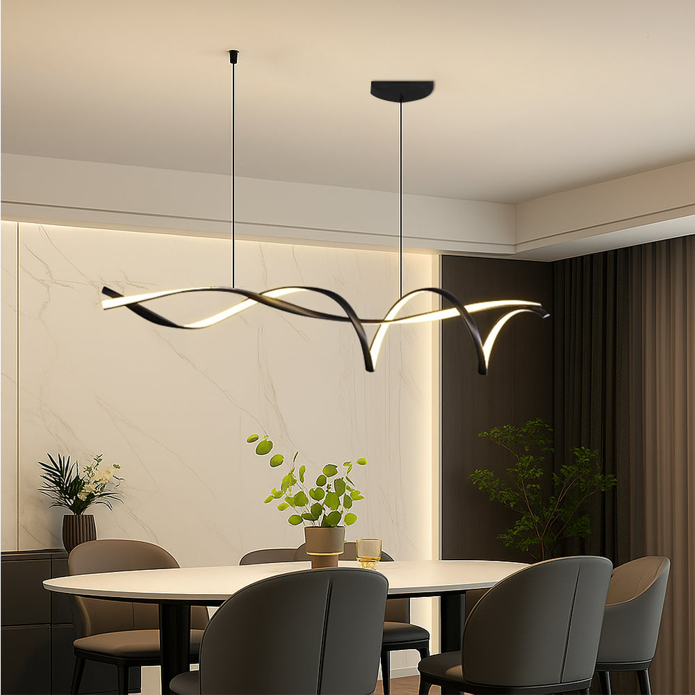 Vanja - Moderne LED Hanglamp Lineair Golvend