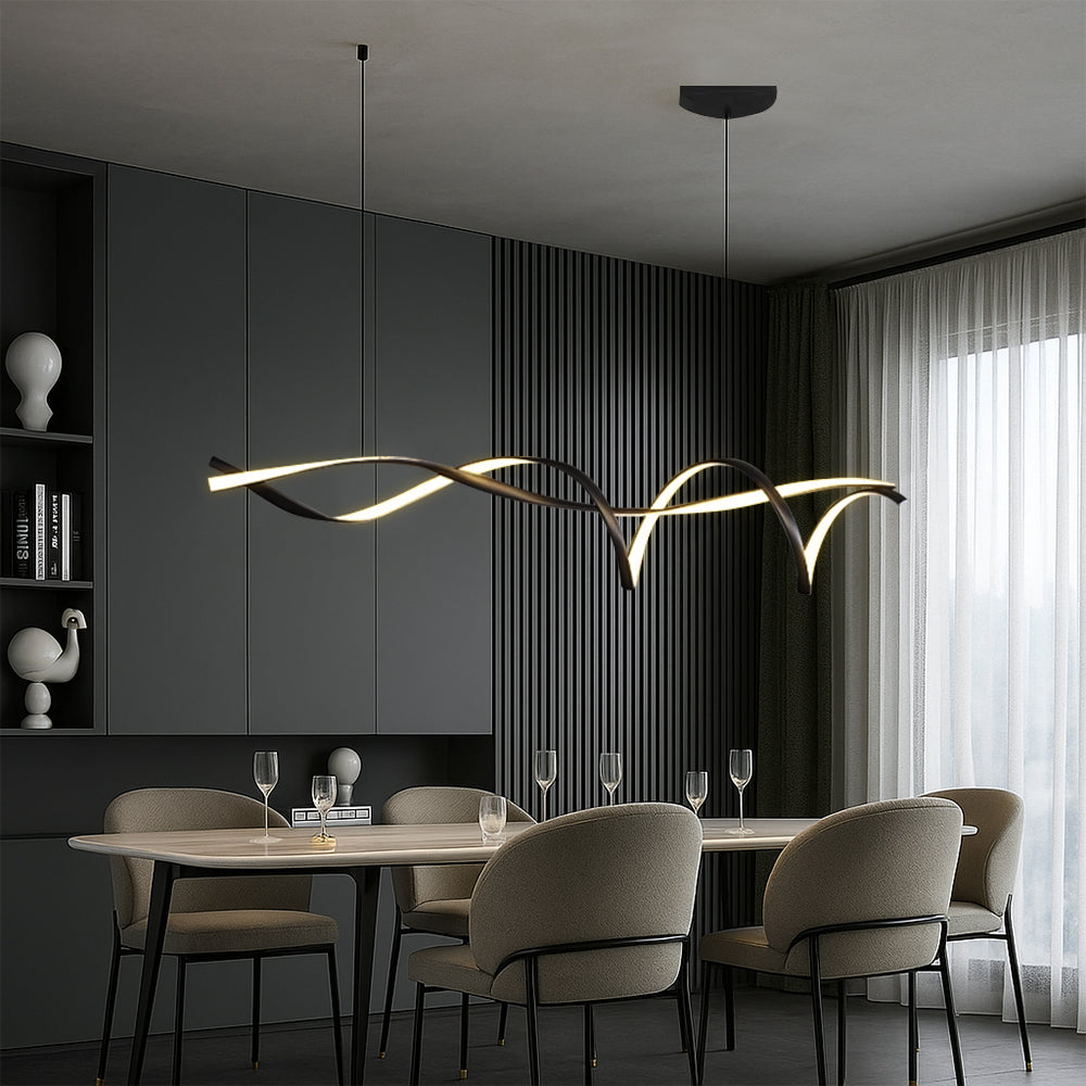 Vanja - Moderne LED Hanglamp Lineair Golvend