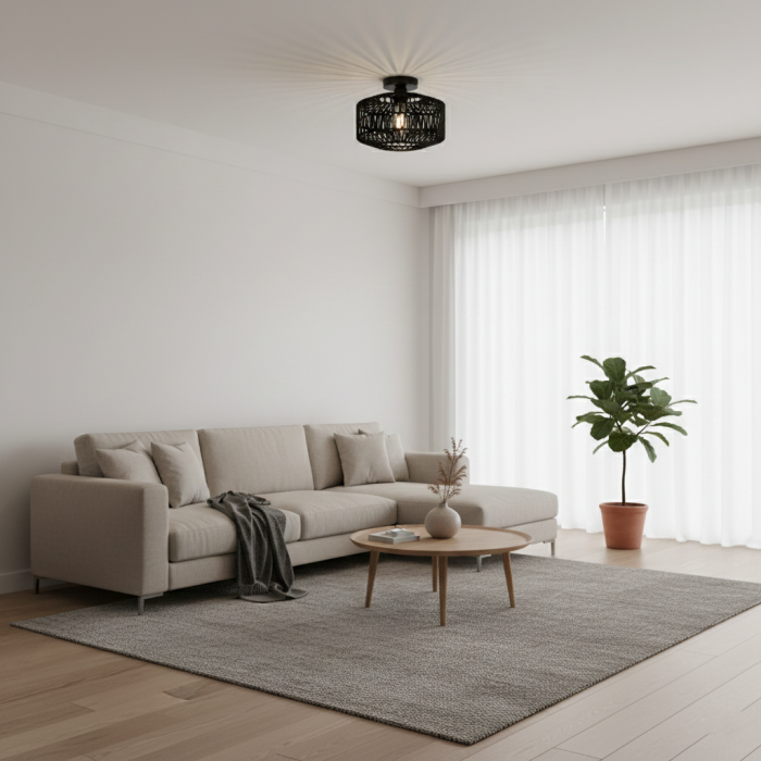 Oleni - Geweven Boho Plafondlamp