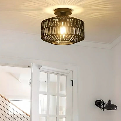 Oleni - Geweven Boho Plafondlamp