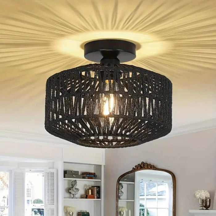Oleni - Geweven Boho Plafondlamp